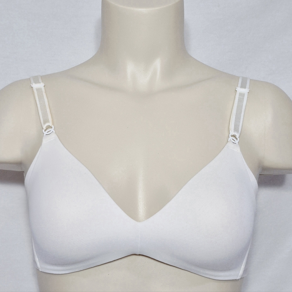34C Warner's RM0561T Simply Perfect No Side Effects Wire Free Bra White‎ NWT New